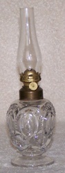 9" Rare Mini Oil Lamp