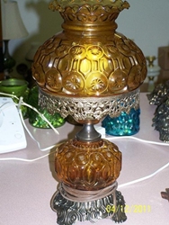 16" Amber Table Lamp