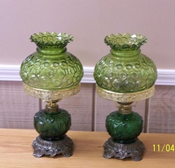 16" Green Lamp Set
